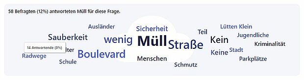 12 % nannten Müll.