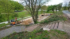 Baustelle Dreiwallbastion.