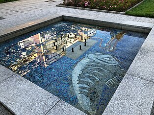 Ein Trinkwasserbrunnen.